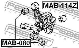 Фото Сайлентблок задньої цапфи Febest MAB114Z