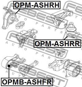 Фото Подушка двигуна права Febest OPMASHRH