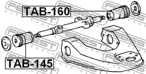 Фото Сайлентблок переднього верхнього важеля Febest TAB160