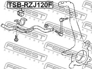 Фото Втулка переднього стабілізатора d28 Febest TSBRZJ120F