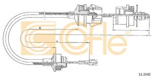 Фото Трос, керування зчепленням Cofle 11.2142