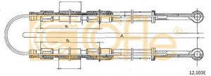 Фото Трос, паркувальна гальмівна система Cofle 12.103E