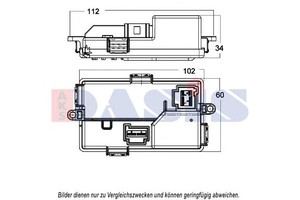 Фото Регулятор, вентилятор салона AKS DASIS 700017N