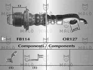 Фото Гальмівний шланг Malò 80651