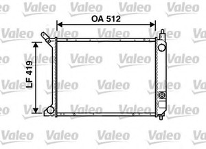 Фото Радіатор, охолодження двигуна Valeo 732364