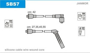 Фото Комплект дротів запалювання JANMOR SBS7
