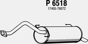 Фото Глушитель выхлопных газов конечный FENNO P 6518