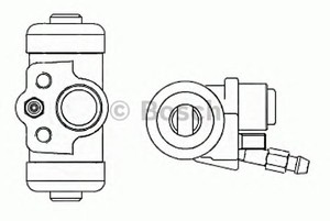 Фото Колісний гальмівний циліндр Bosch F 026 002 360