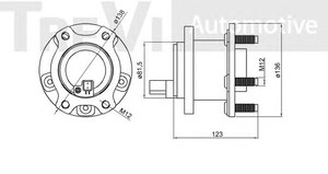 Фото Комплект подшипника ступицы колеса TREVI AUTOMOTIVE WB1411