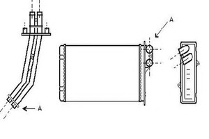 Фото Теплообмінник, отоплення салону ORDONEZ 2061932
