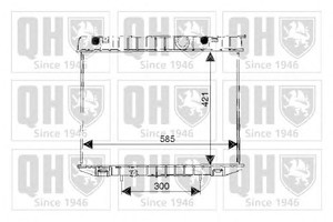 Фото Радіатор, охолодження двигуна QUINTON HAZELL QER1689