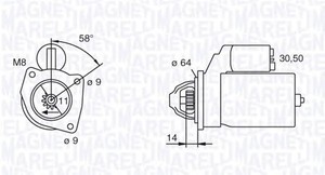 Фото Стартер Magneti Marelli 063111027010