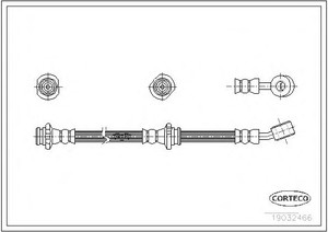 Фото Гальмівний шланг Corteco 19032466