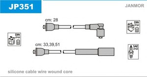 Фото Комплект дротів запалювання JANMOR JP351