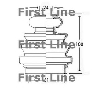 Фото Пильовик, приводний вал FIRST LINE FCB2411