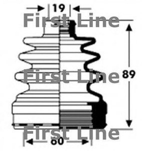 Фото Пильовик, приводний вал FIRST LINE FCB2795