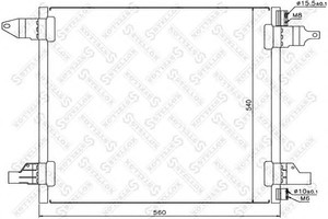 Фото Конденсатор, кондиціонер STELLOX 10-45466-SX