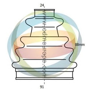 Фото Комплект пильовика, привідний вал ODM-MULTIPARTS 21-990170