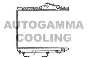 Фото Радіатор, охолодження двигуна AUTOGAMMA 101035