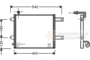 Фото Конденсатор, кондиціонер VAN WEZEL 58005177