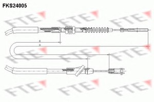 Фото Трос, керування зчепленням FTE FKS24005