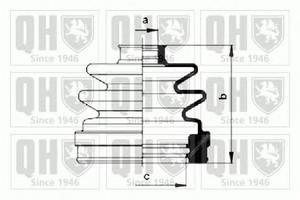 Фото Комплект пильовика, привідний вал QUINTON HAZELL QJB957