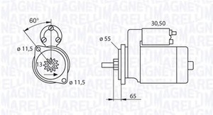 Фото Стартер Magneti Marelli 063280050010