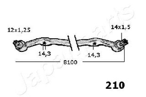 Фото Рульова тяга поперечна Japan Parts CR-210