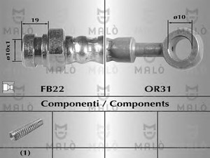 Фото Гальмівний шланг Malò 80640