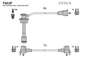 Фото Комплект дротів запалювання TESLA T402P