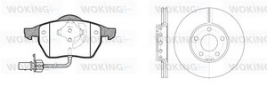 Фото Комплект тормозов, дисковый тормозной механизм WOKING 82903.00