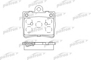 Фото Комплект гальмівних колодок, дискове гальмо Patron PBP1310