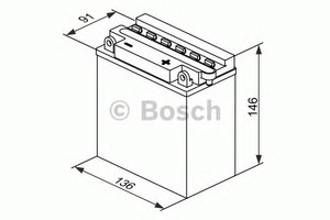 Фото Стартерная аккумуляторная батарея Bosch 0 092 M4F 290