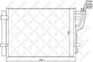 Фото Конденсатор, кондиціонер STELLOX 10-45381-SX