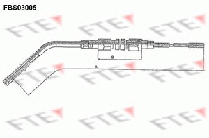 Фото Трос, паркувальна гальмівна система FTE FBS 03005