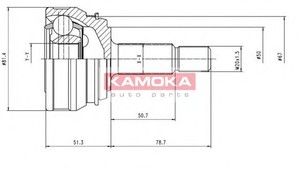 Фото Шрус зовнішній Kamoka 7096