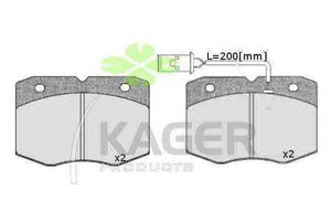 Фото Комлект гальмівних колодок, дисковий механізм KAGER 35-0271