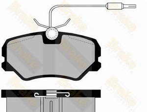 Фото Комлект гальмівних колодок, дисковий механізм Brake ENGINEERING PA493