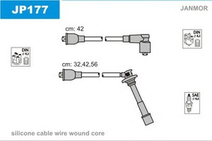 Фото Комплект дротів запалювання JANMOR JP177