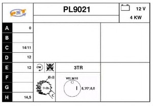 Фото Стартер SNRA PL9021