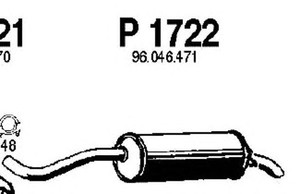 Фото Глушитель выхлопных газов конечный FENNO P1722