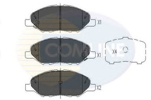 Фото Комплект гальмівних колодок, дискове гальмо COMLINE CBP36044