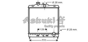 Фото Радіатор, охолодження двигуна ASHUKI H553-02