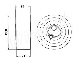 Фото Натяжний ролик, ремінь ГРМ IPS Parts ITB-6800