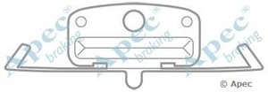 Фото Комплектующие, колодки дискового тормоза APEC braking KIT1028