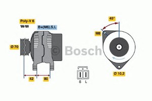 Фото Генератор Bosch 0 986 037 071