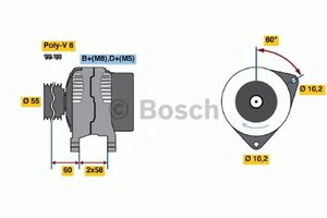 Фото Генератор Bosch 0 986 043 931