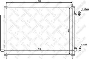 Фото Конденсатор, кондиціонер STELLOX 10-45646-SX