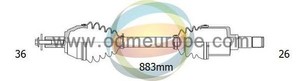 Фото Привідний вал ODM-MULTIPARTS 18-212800