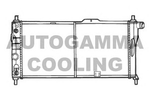 Фото Радіатор, охолодження двигуна AUTOGAMMA 100693